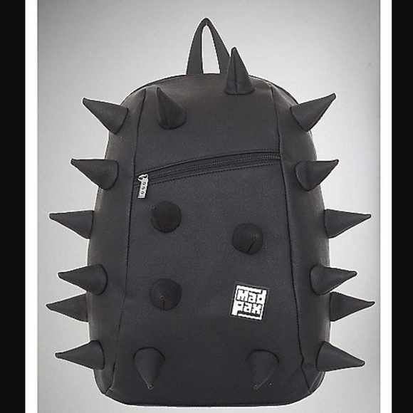 mad pax Handbags - madpax nylon and leather black spike backpack